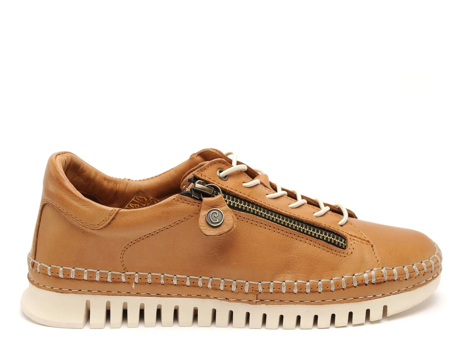 Coco Abricot MANNEVILLE Marron Baskets Basses Femme
