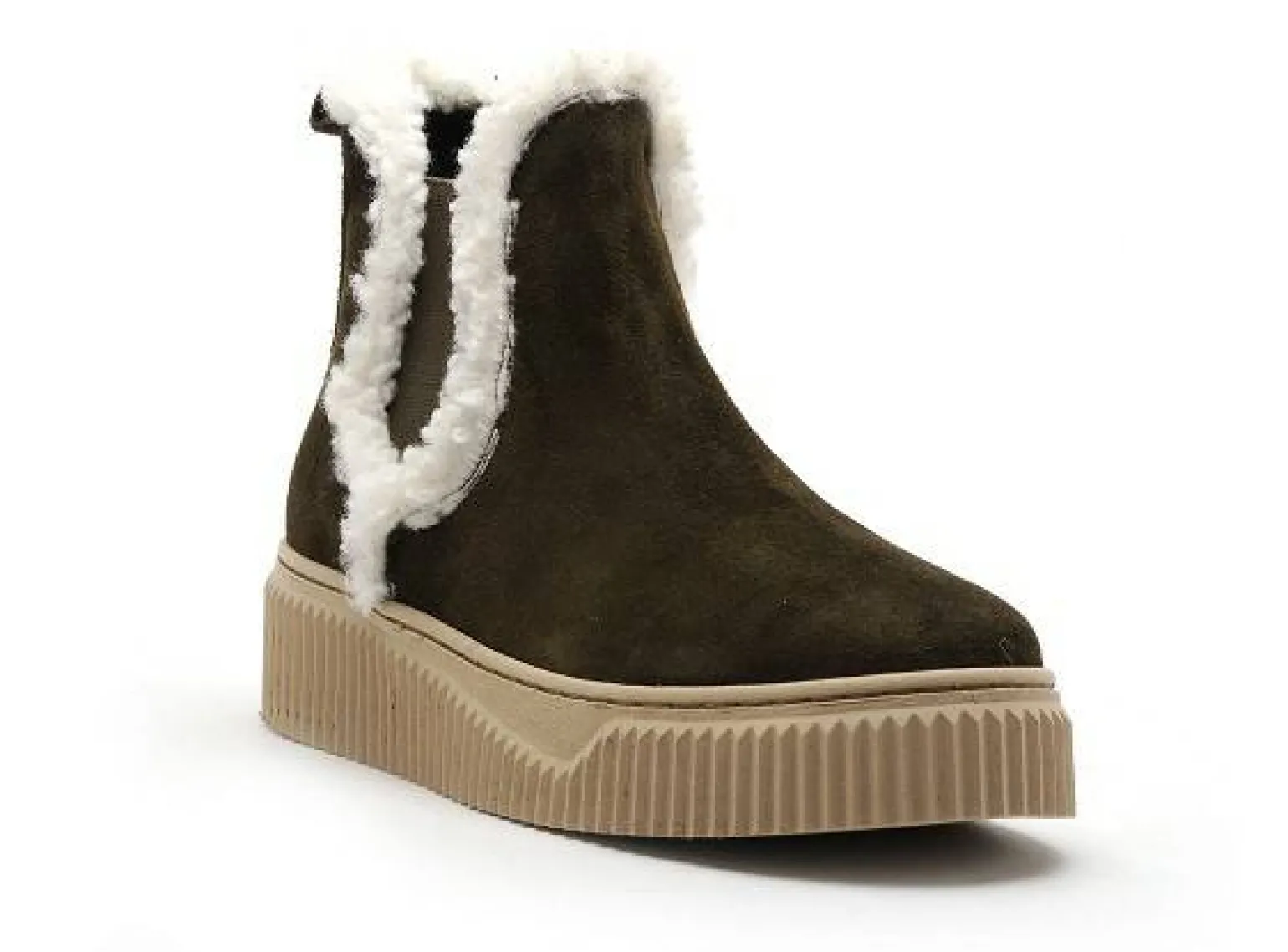 Coco Abricot MENILLES Kaki Boots et Bottines Plates Femme