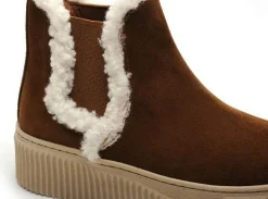 Coco Abricot MENILLES Marron Boots et Bottines Plates Femme