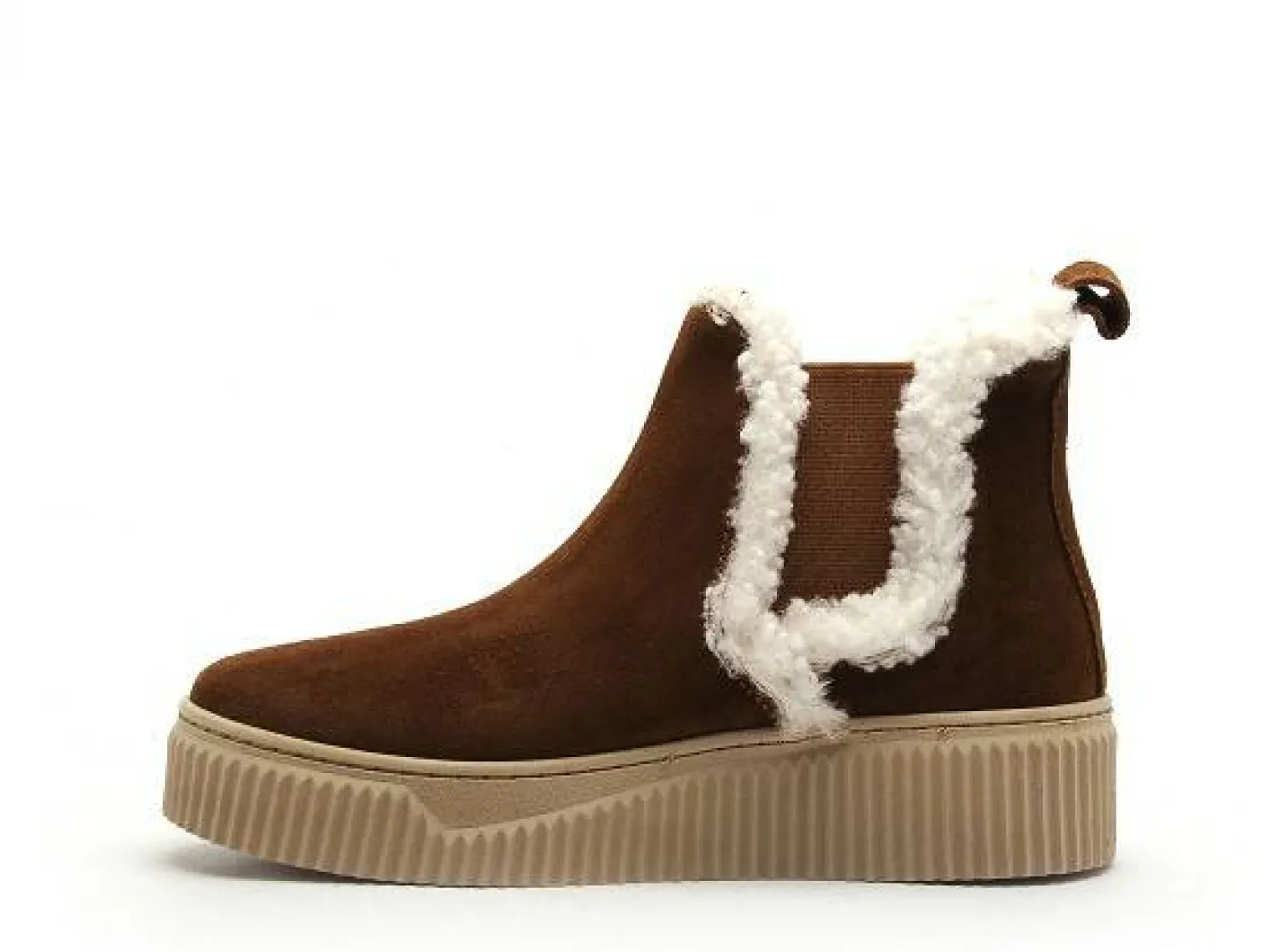 Coco Abricot MENILLES Marron Boots et Bottines Plates Femme
