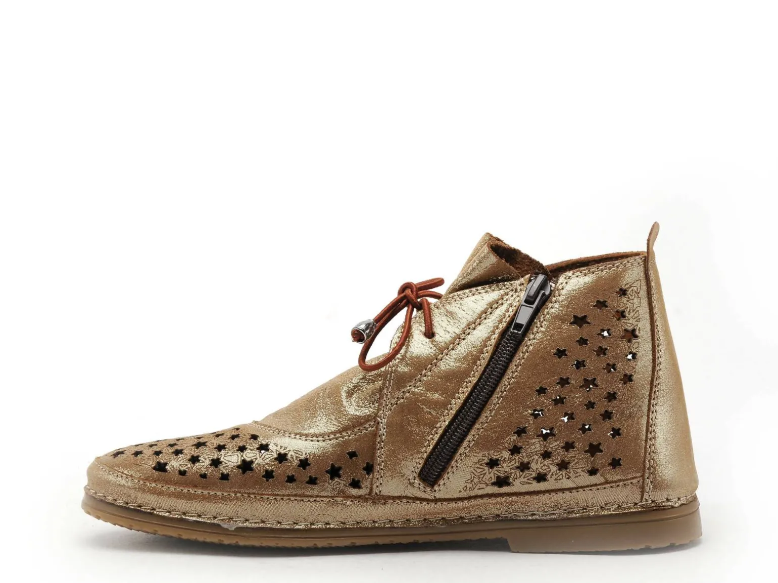 Coco Abricot MIEGES Bronze Boots et Bottines Plates Femme
