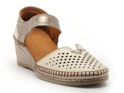 Coco Abricot MIONNAY Blanc Sandales à Talons Femme