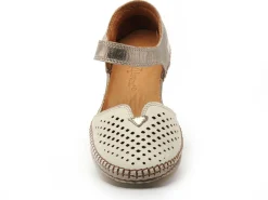 Coco Abricot MIONNAY Blanc Sandales à Talons Femme