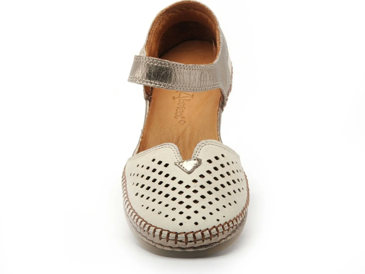 Coco Abricot MIONNAY Blanc Sandales à Talons Femme