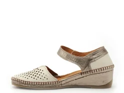 Coco Abricot MIONNAY Blanc Sandales à Talons Femme