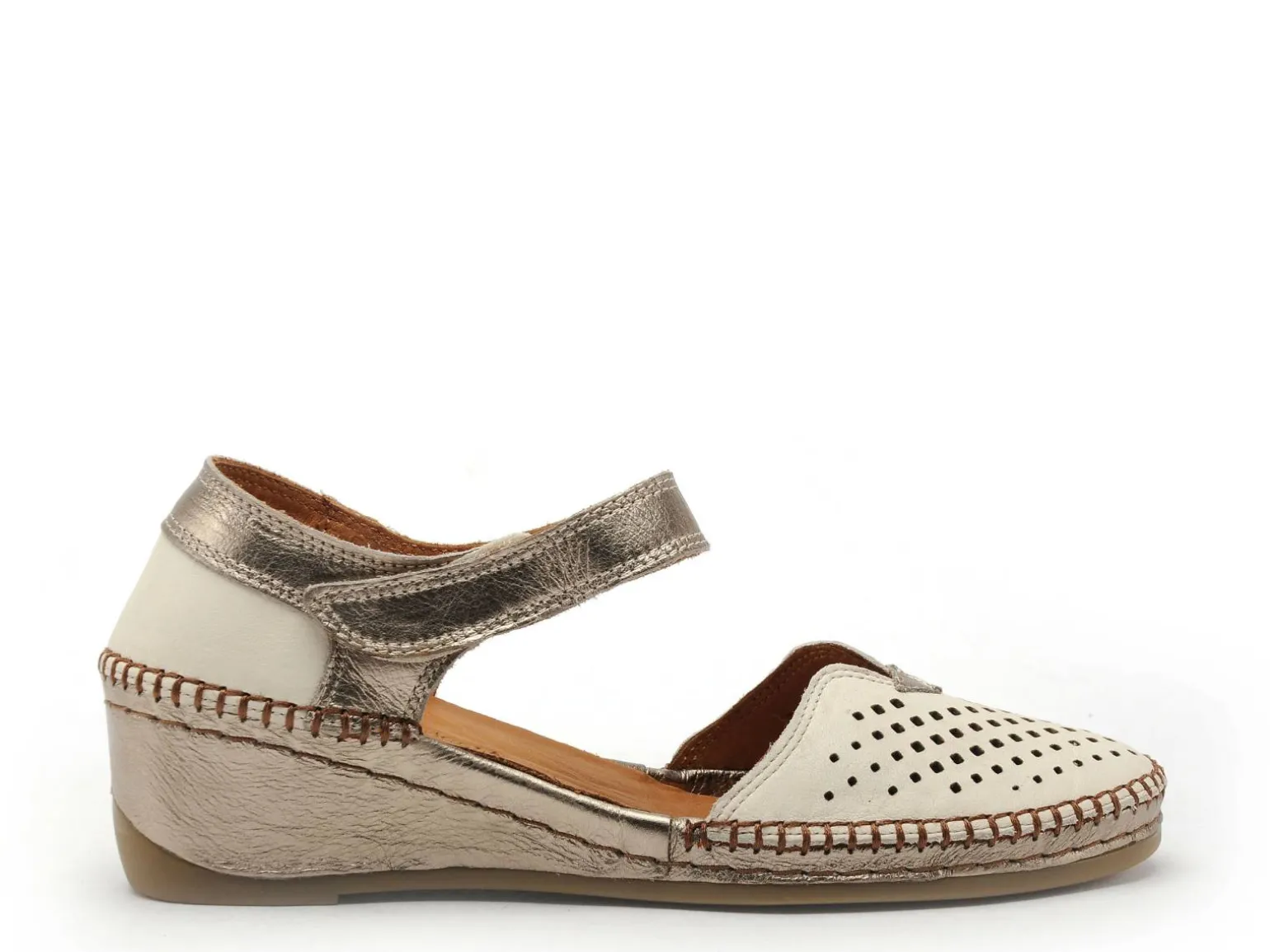 Coco Abricot MIONNAY Blanc Sandales à Talons Femme