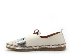 Coco Abricot MIRVAUX Blanc Mocassins Femme