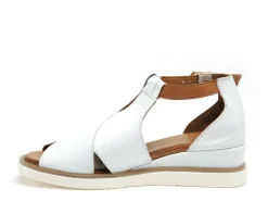 Coco Abricot MISSILLAC Blanc Sandales Plates Femme
