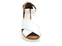 Coco Abricot MISSILLAC Blanc Sandales Plates Femme