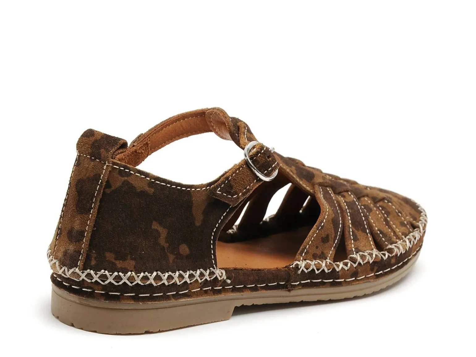 Coco Abricot MUSIGNY Marron Sandales Plates Femme