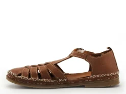 Coco Abricot MUSIGNY Marron Sandales Plates Femme