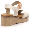 Dorking D9450 Beige Sandales à Talons Femme