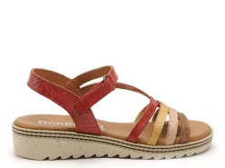 Dorking D9113 Rouge Sandales à Talons Femme