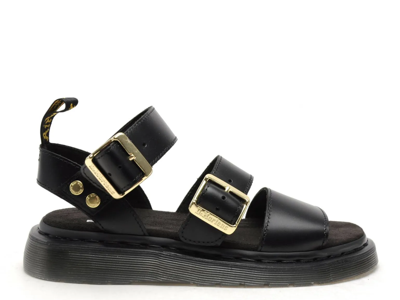 Dr Martens GRYPHON STRAP SANDAL Noir Sandales Plates Femme