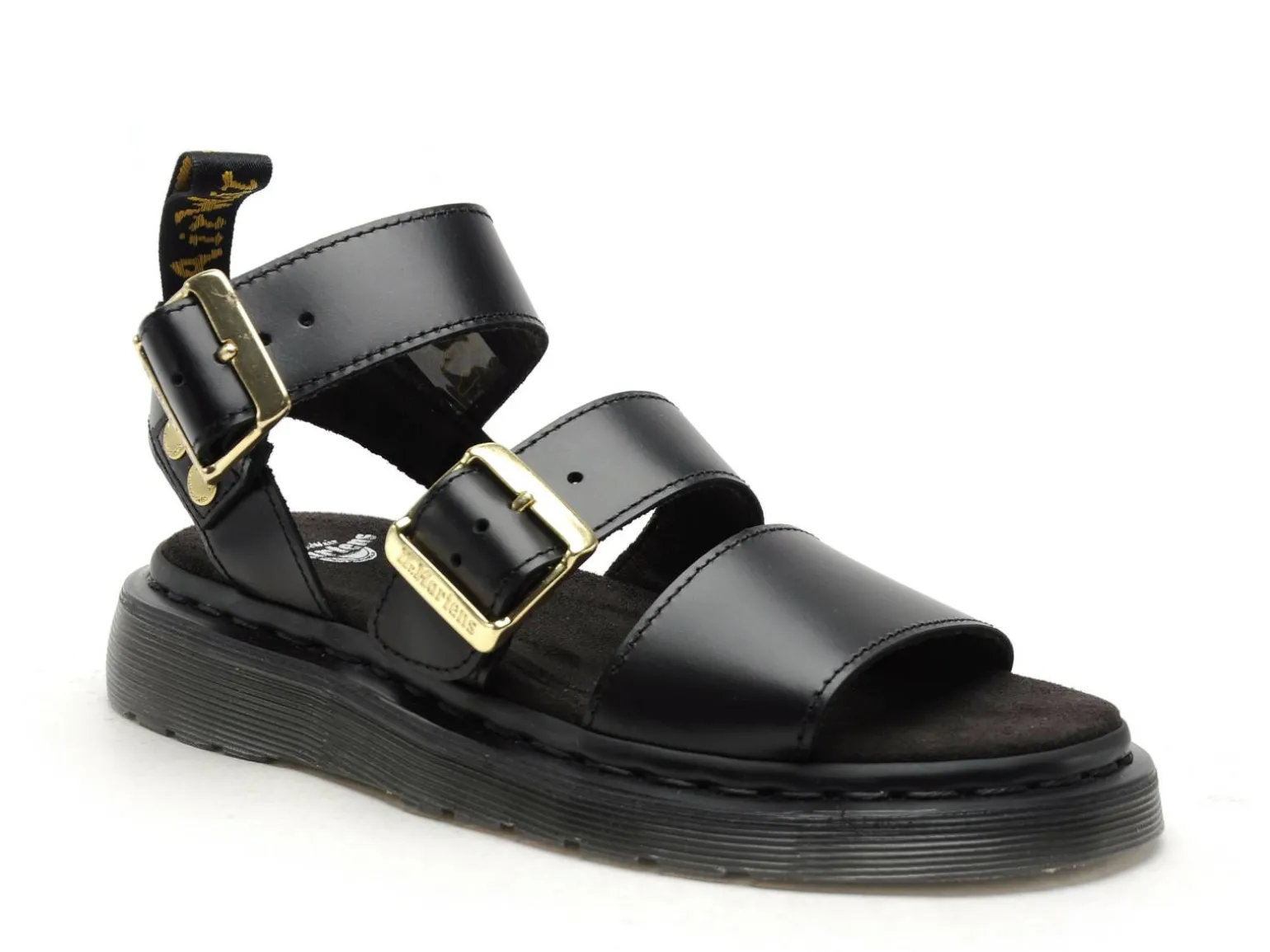 Dr Martens GRYPHON STRAP SANDAL Noir Sandales Plates Femme