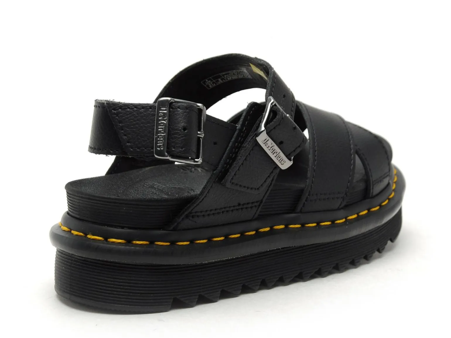 Dr Martens VOSS II Noir Sandales à Talons Femme