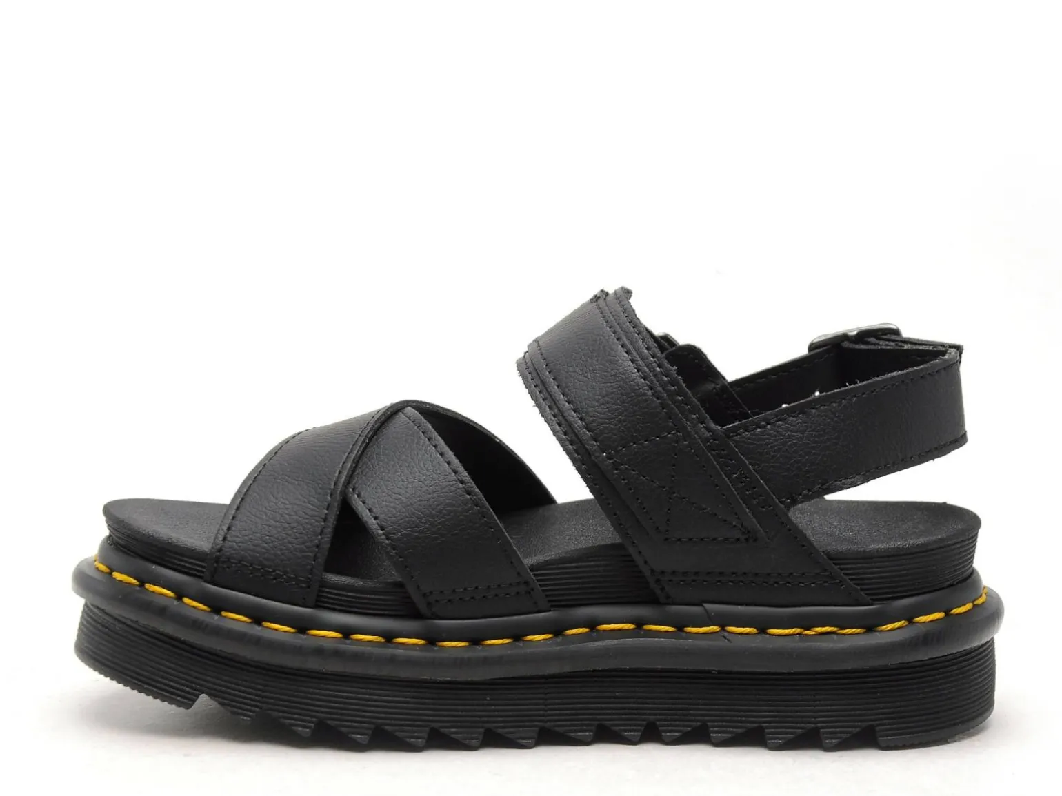 Dr Martens VOSS II Noir Sandales à Talons Femme