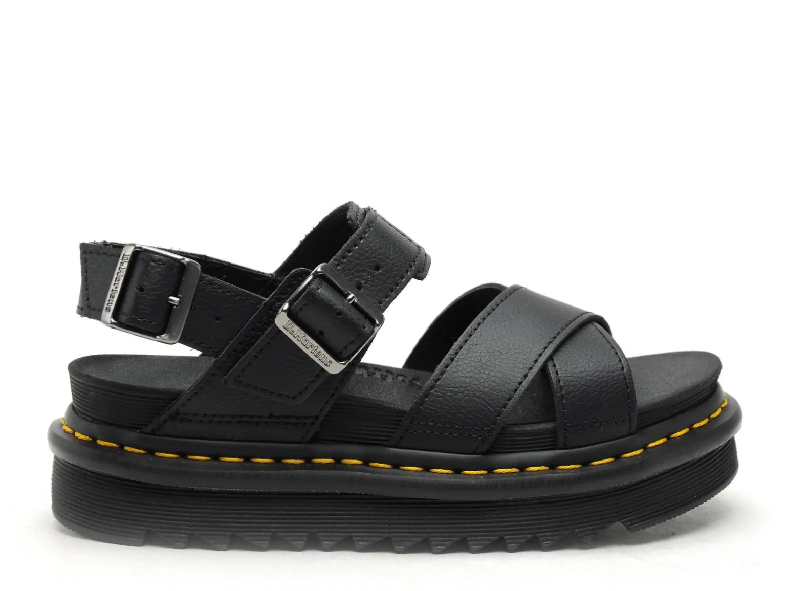 Dr Martens VOSS II Noir Sandales à Talons Femme