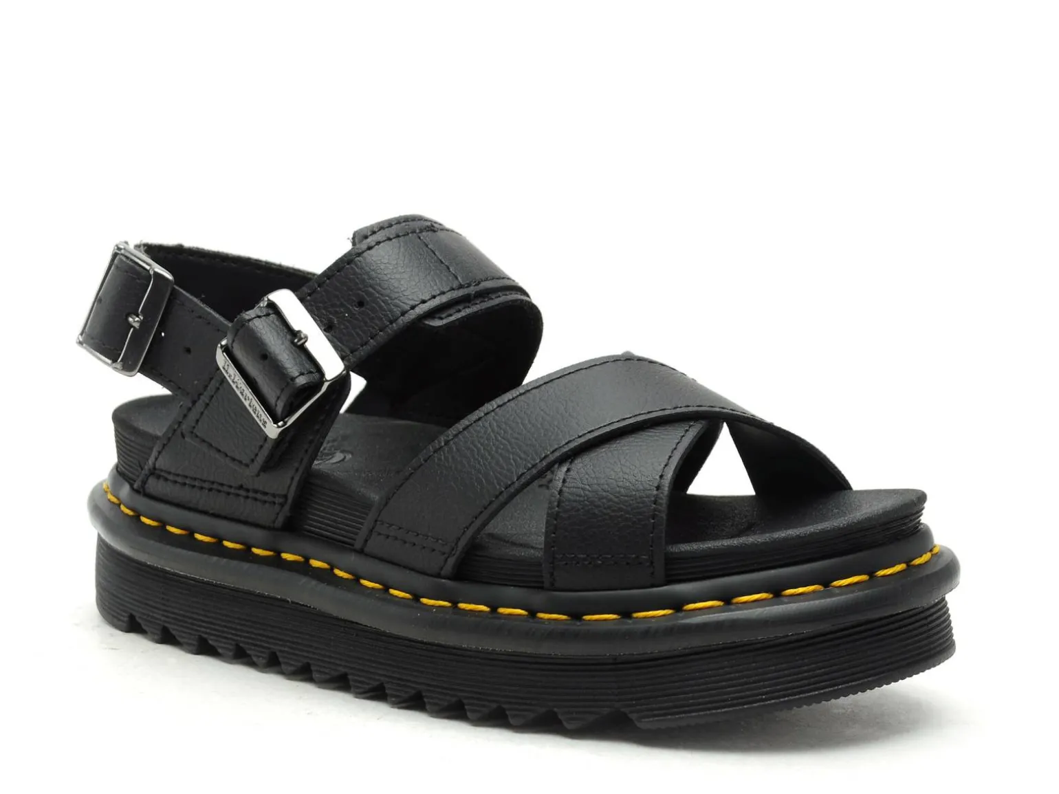Dr Martens VOSS II Noir Sandales à Talons Femme
