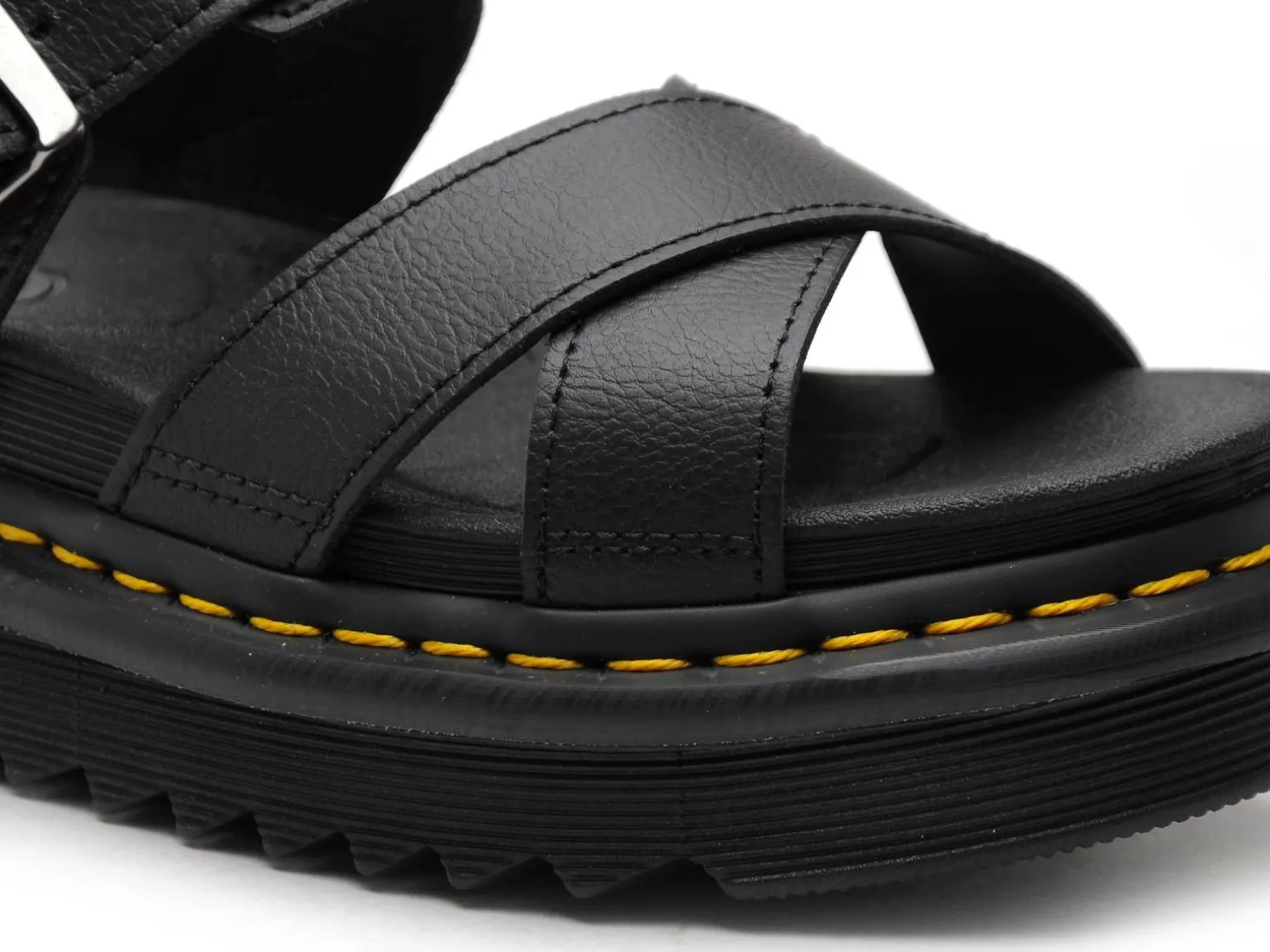 Dr Martens VOSS II Noir Sandales à Talons Femme