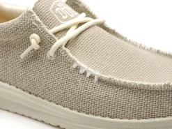 DUDE WALLY BRAIDED 40003 Beige Mocassins Homme