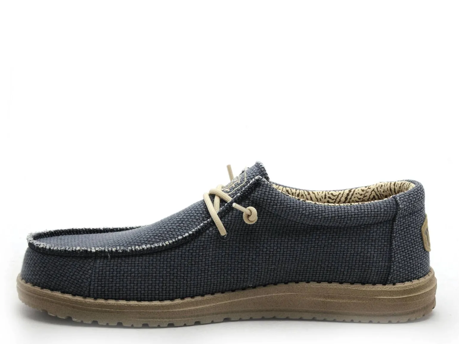 DUDE WALLY BRAIDED Bleu Mocassins Homme