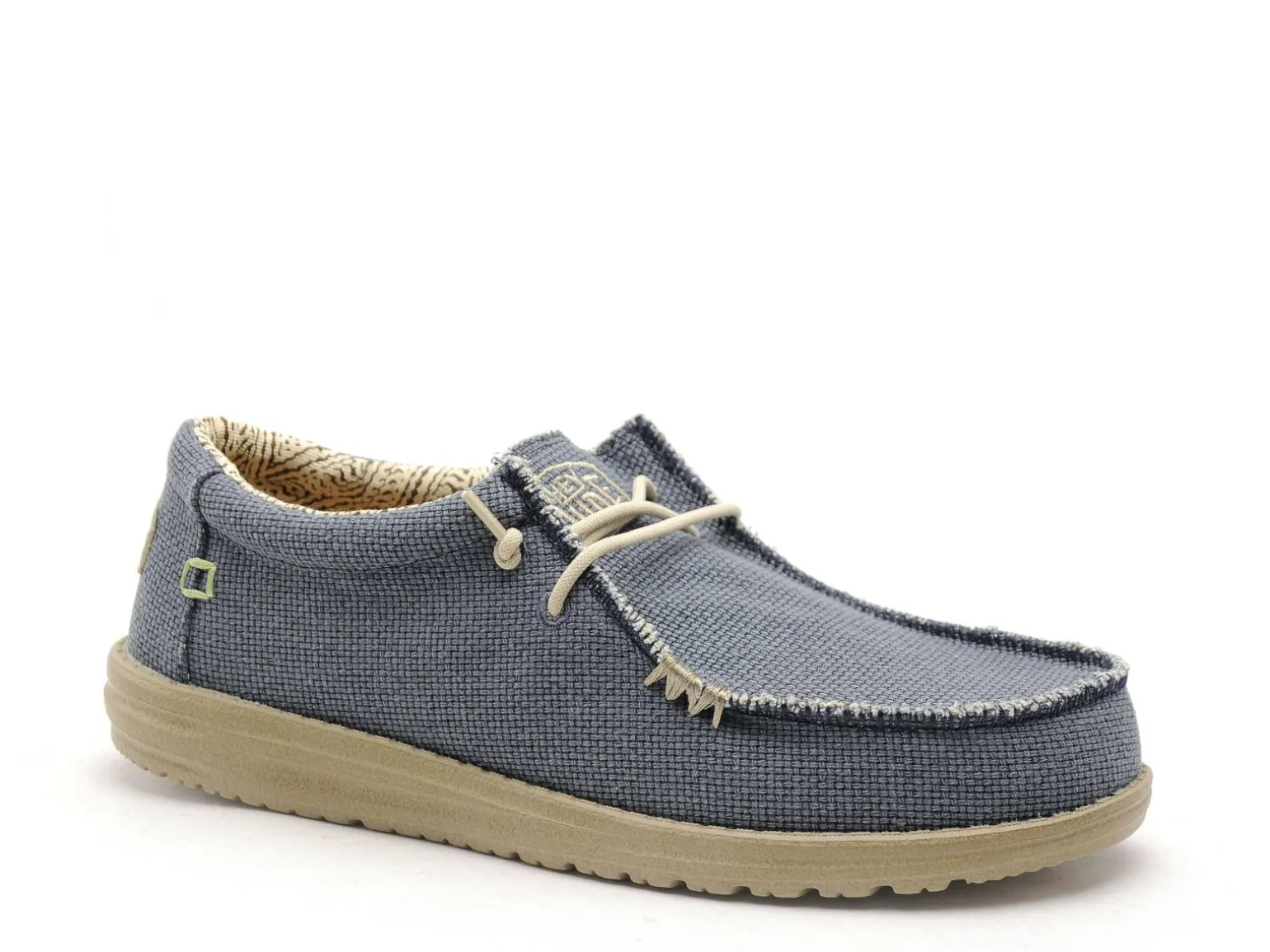 DUDE WALLY BRAIDED 40003 Bleu Mocassins Homme