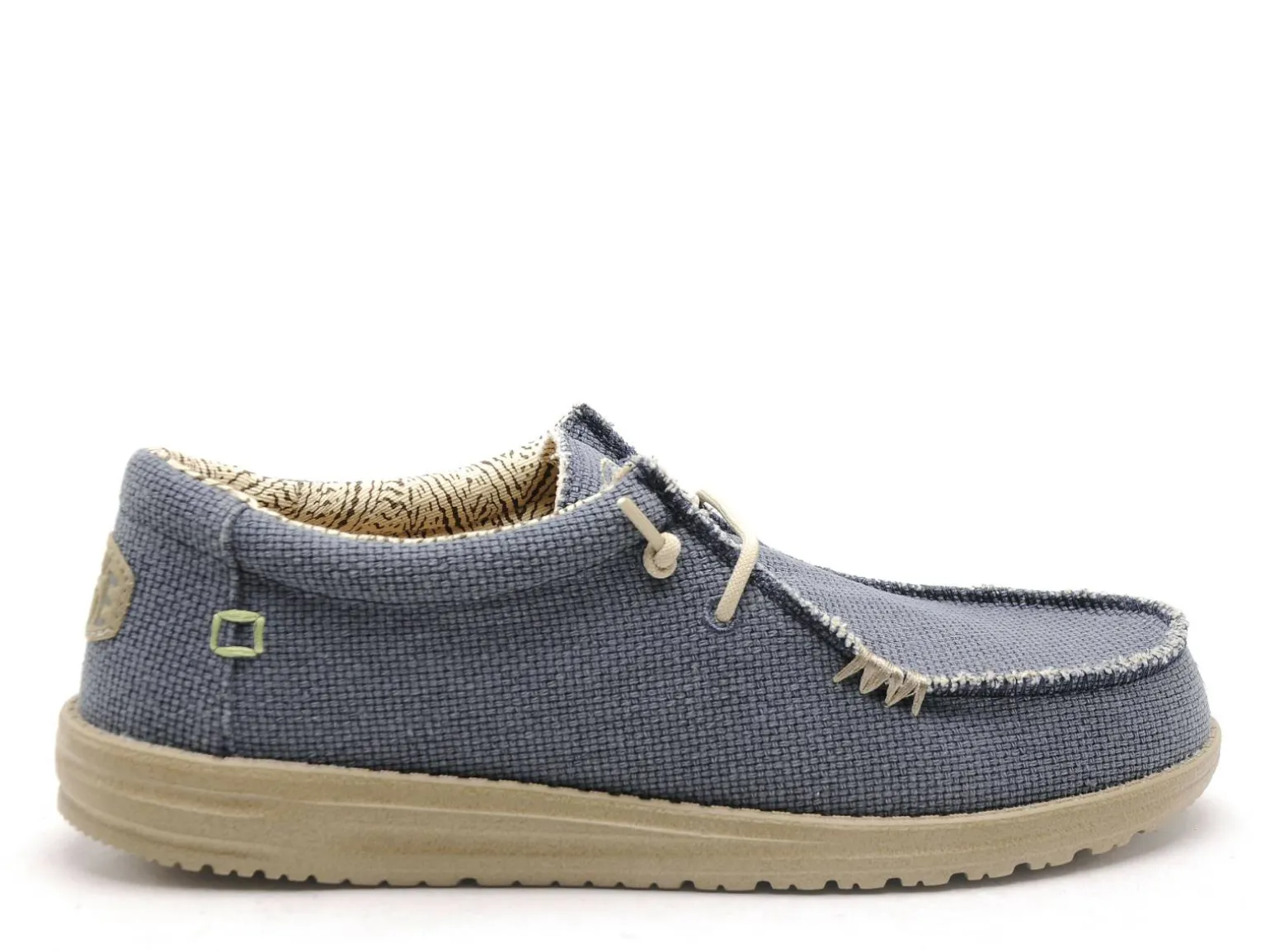 DUDE WALLY BRAIDED 40003 Bleu Mocassins Homme