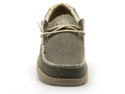 DUDE WALLY BRAIDED Kaki Mocassins Homme