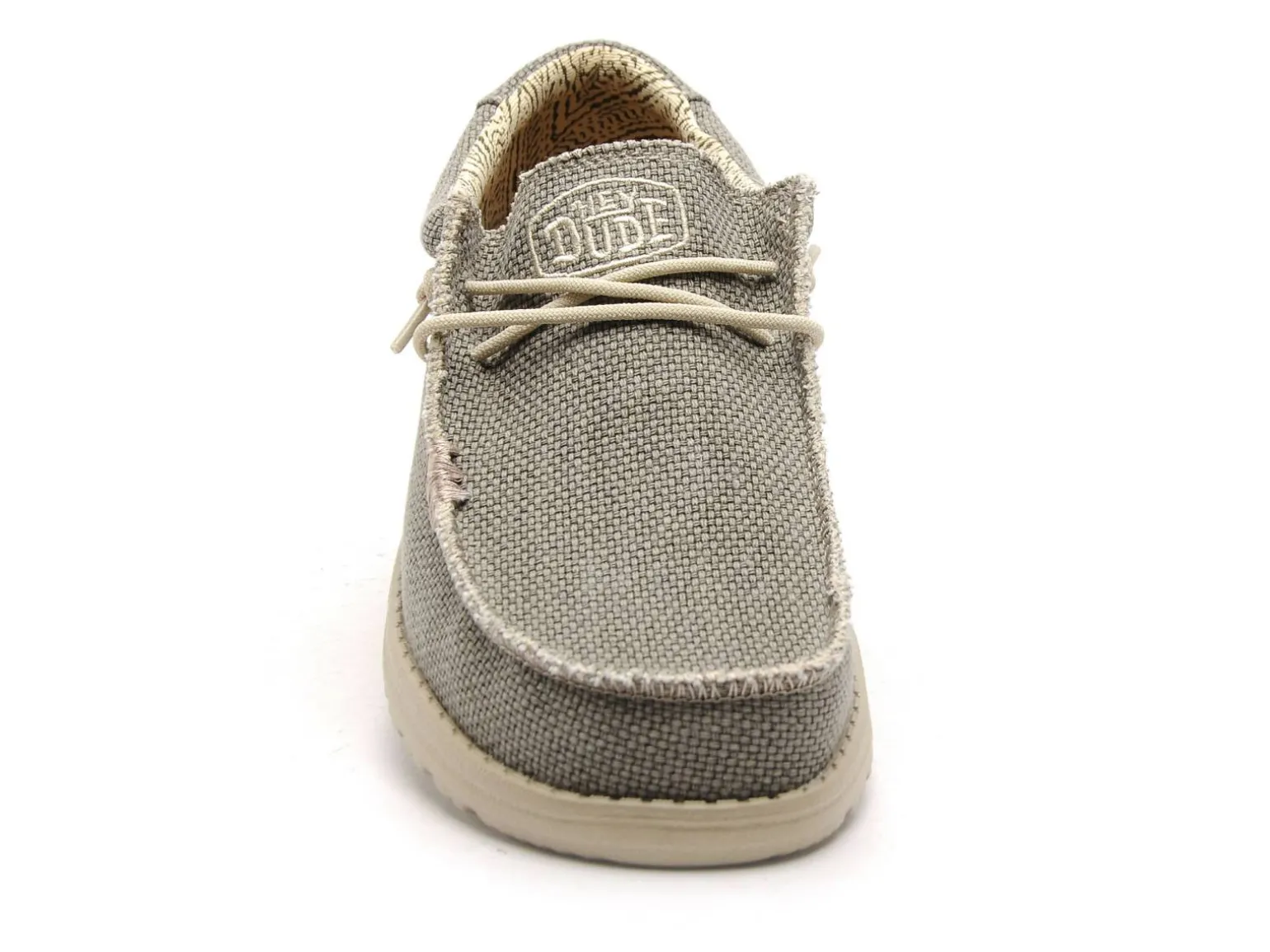 DUDE WALLY BRAIDED 40003 Kaki Mocassins Homme