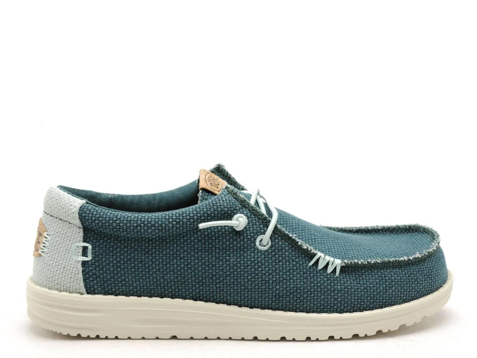 DUDE WALLY BRAIDED 40003 Vert Mocassins Homme