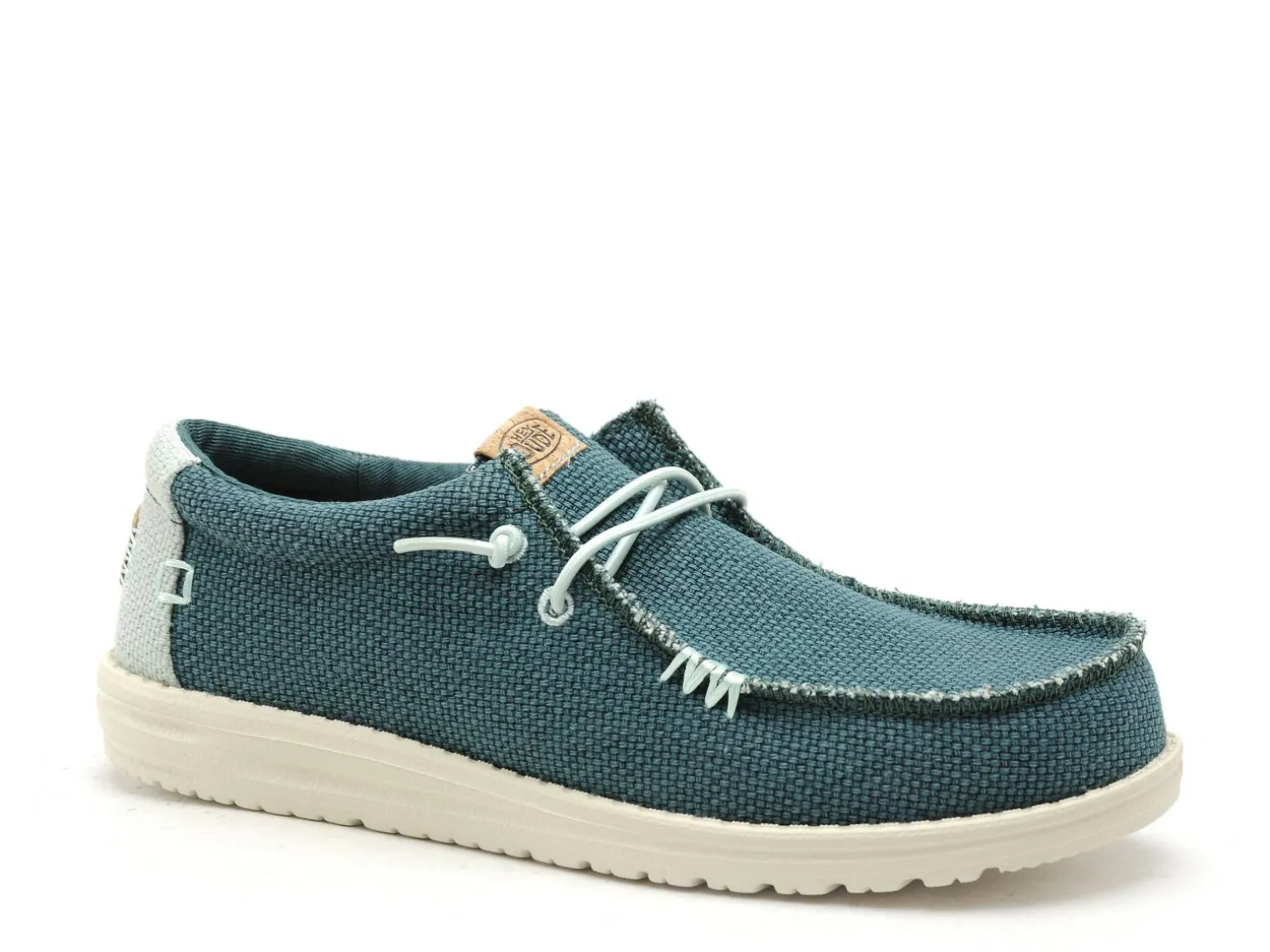 DUDE WALLY BRAIDED 40003 Vert Mocassins Homme