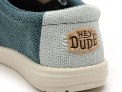 DUDE WALLY BRAIDED 40003 Vert Mocassins Homme