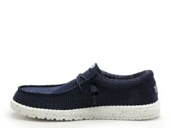 DUDE WALLY SPORT MESH Bleu Mocassins Homme