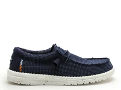 DUDE WALLY SPORT MESH Bleu Mocassins Homme