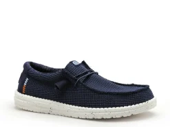 DUDE WALLY SPORT MESH Bleu Mocassins Homme