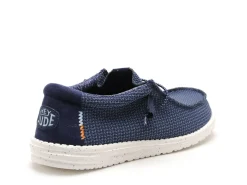 DUDE WALLY SPORTMESH 40403 Bleu Mocassins Homme