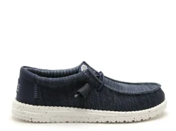 DUDE WALLY STRECH SOX 41838 Bleu Mocassins Homme