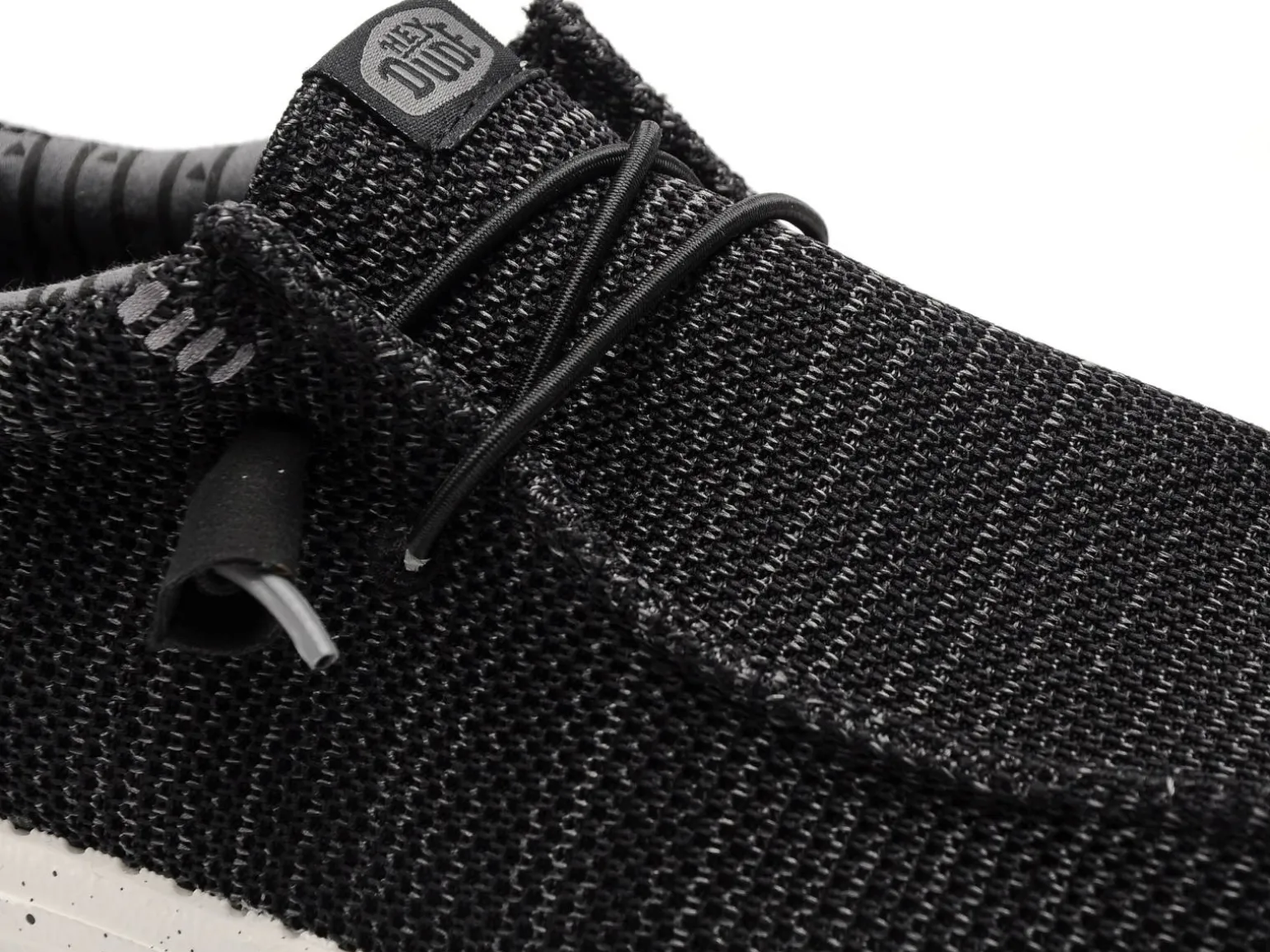 DUDE WALLY STRECH SOX 41838 Noir Mocassins Homme