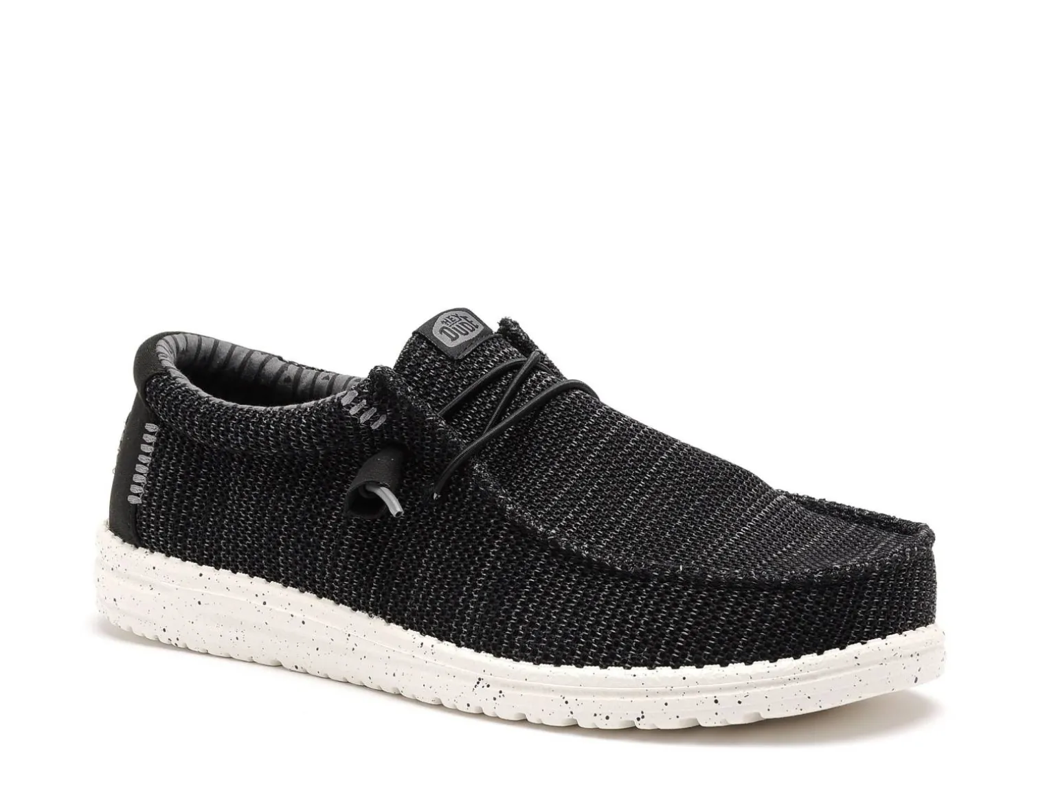 DUDE WALLY STRECH SOX 41838 Noir Mocassins Homme