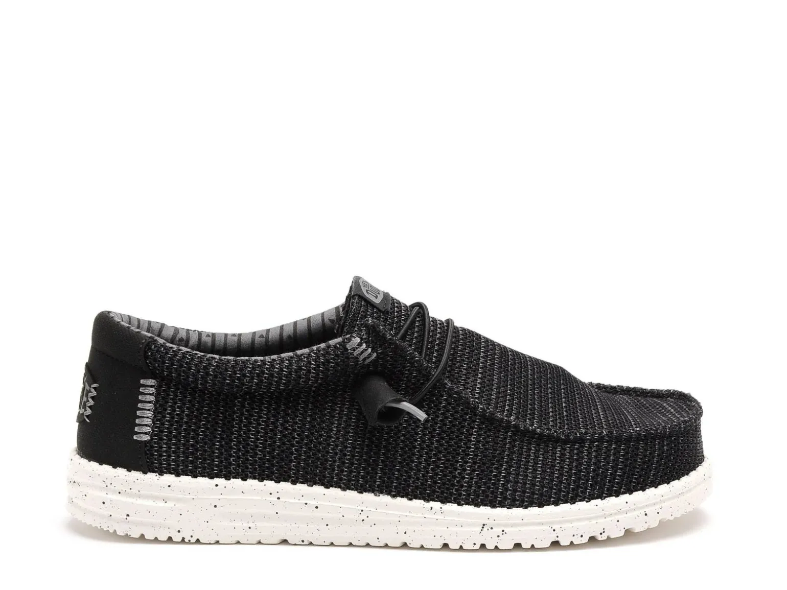 DUDE WALLY STRECH SOX 41838 Noir Mocassins Homme