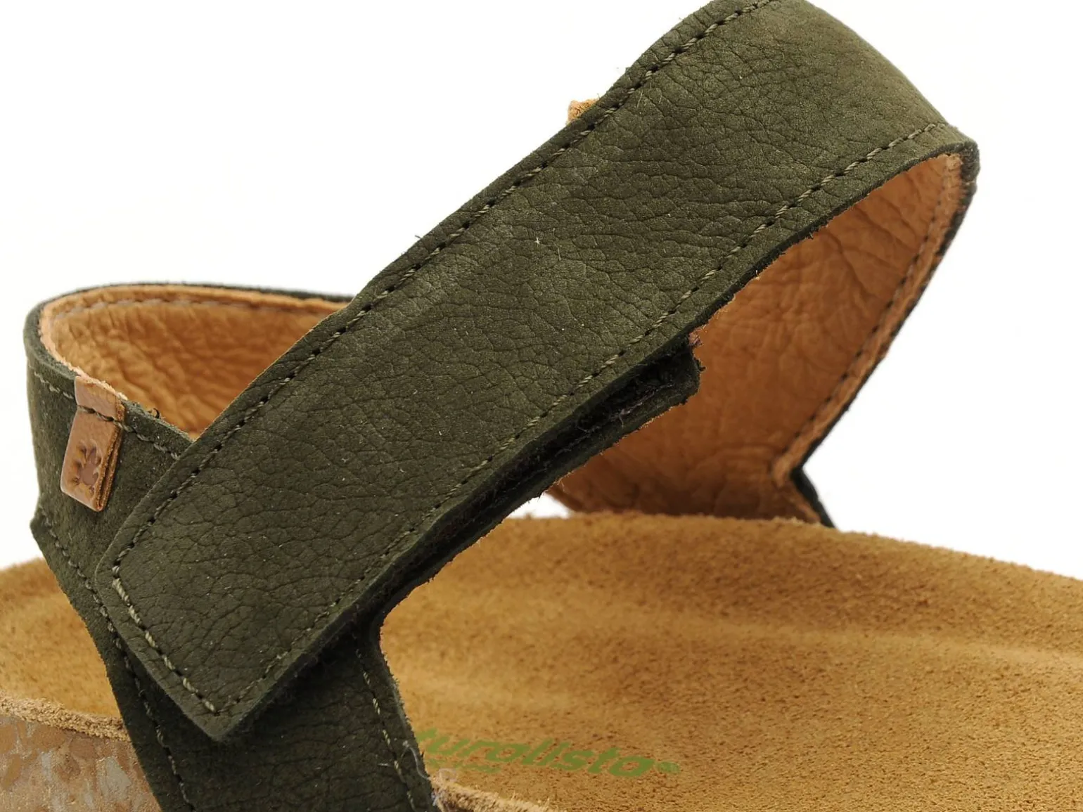El Naturalista BALANCE N5790 Kaki Sandales Plates Femme