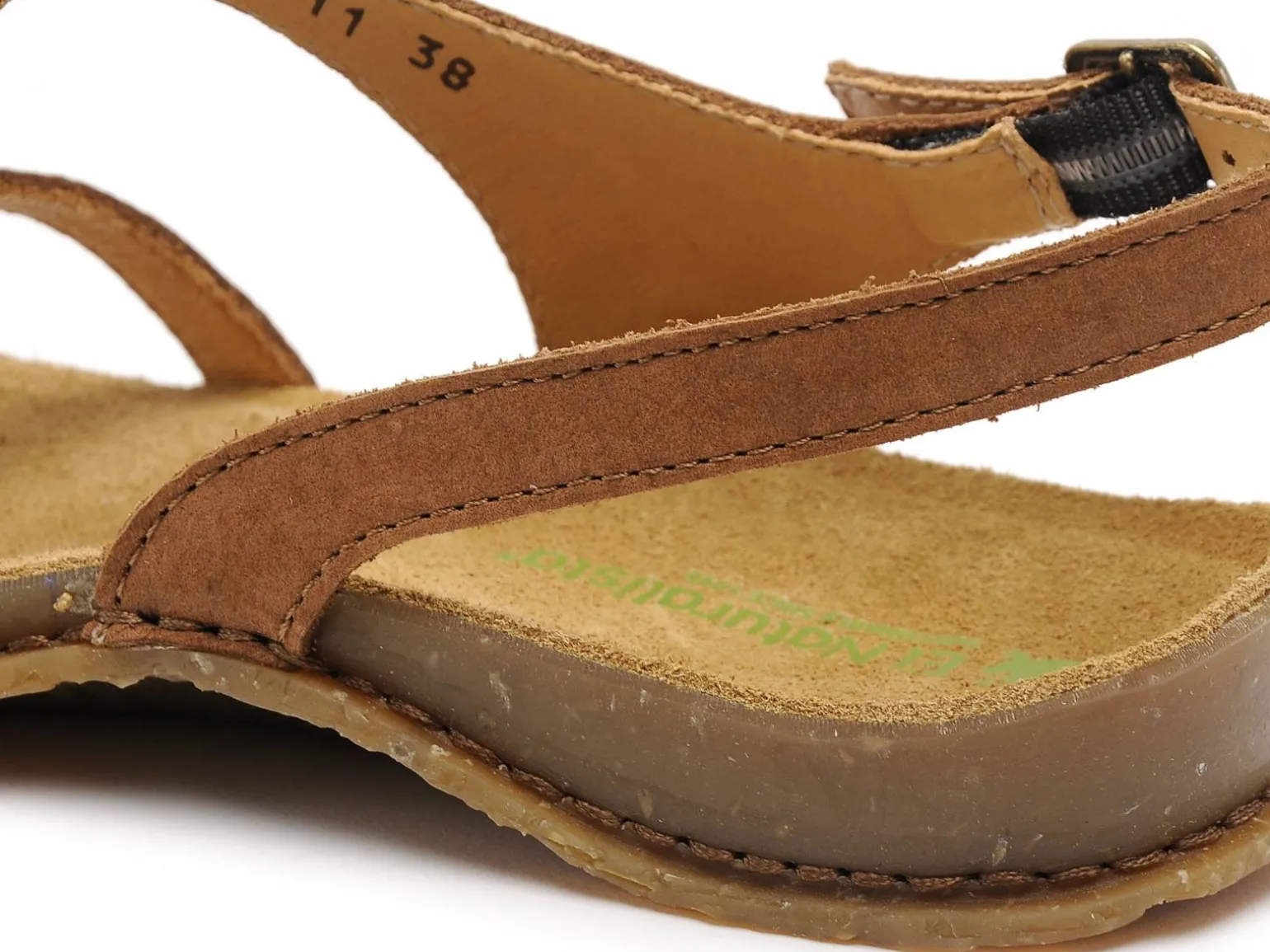 El Naturalista PANGLAO N5811 Marron Sandales Plates Femme