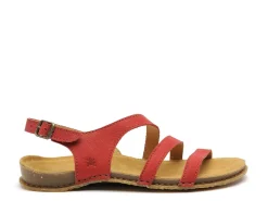 El Naturalista PANGLAO N5811 Rouge Sandales Plates Femme