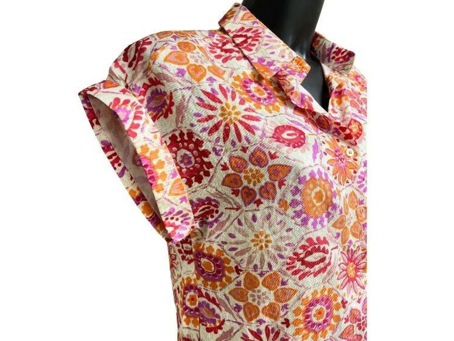 Emma Ella Chemisier Orange N6170 14 Chemisiers et Tuniques Femme