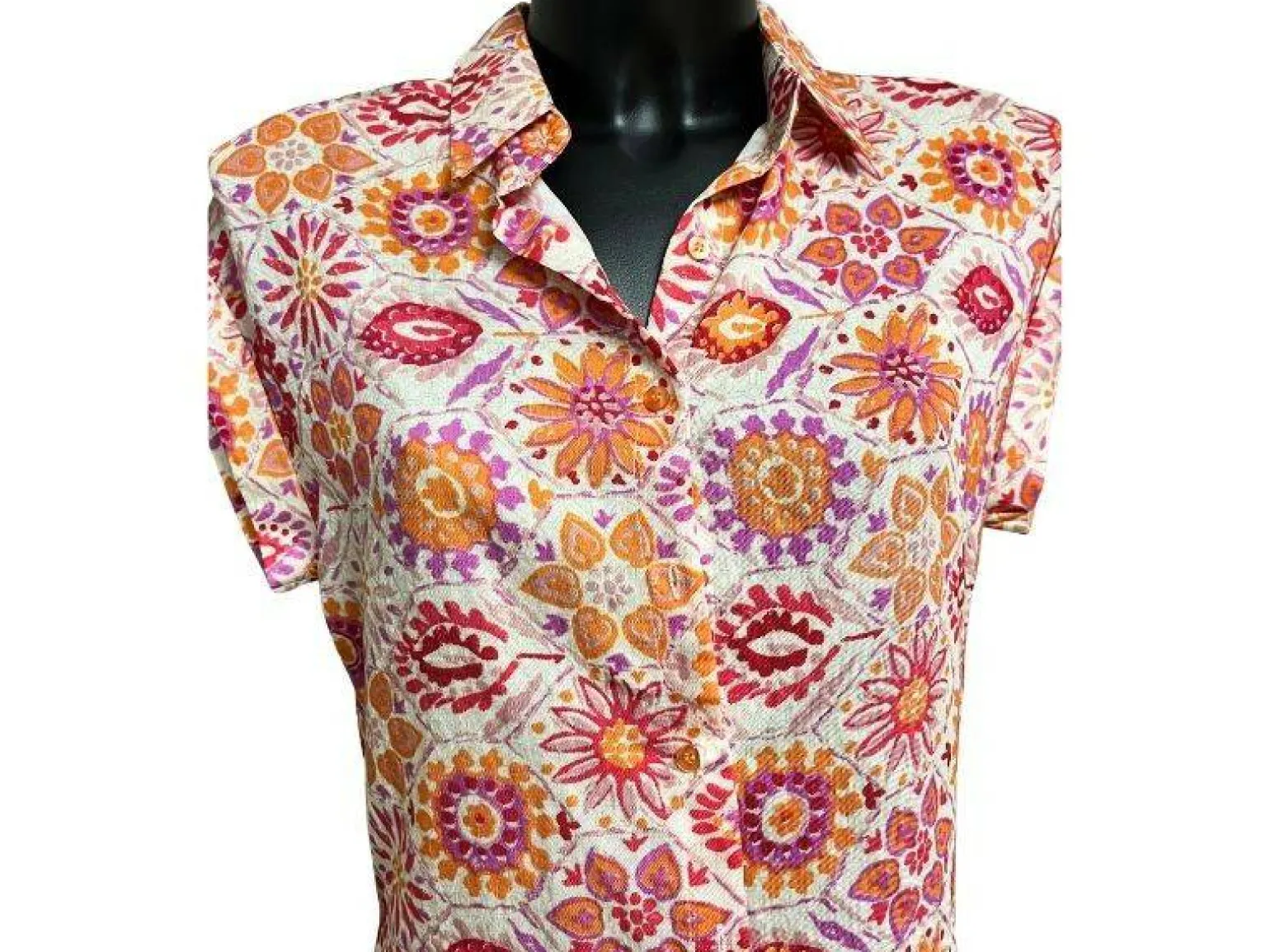 Emma Ella Chemisier Orange N6170 14 Chemisiers et Tuniques Femme