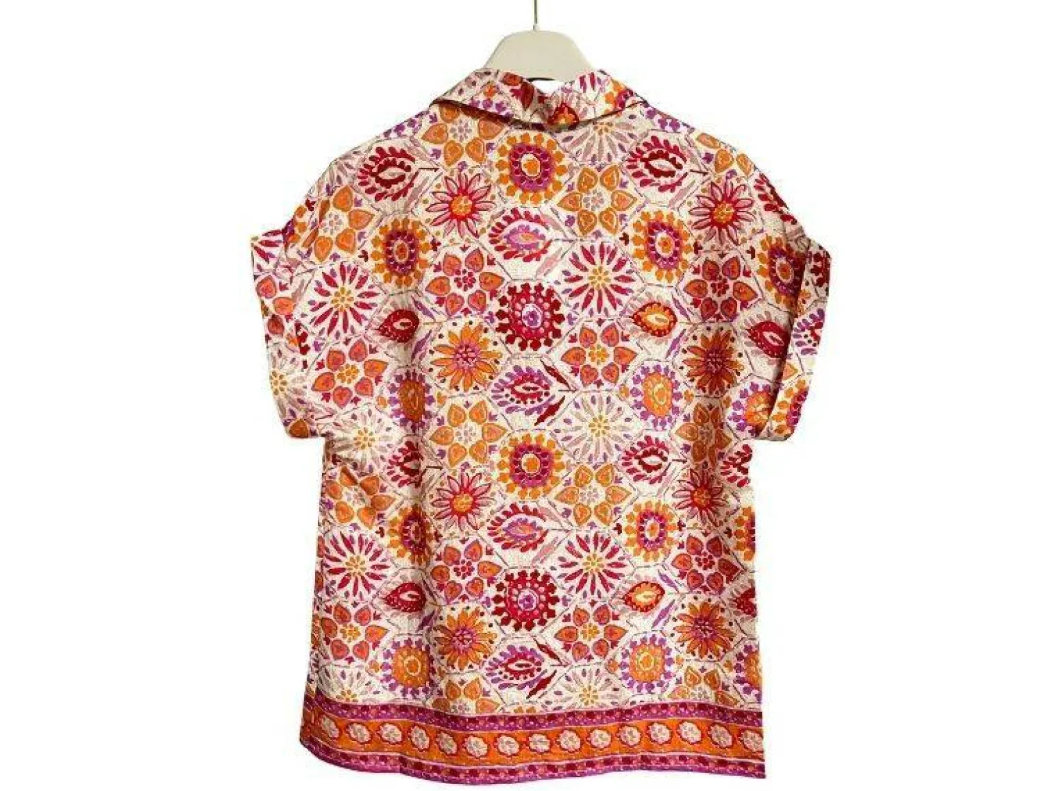 Emma Ella Chemisier Orange N6170 14 Chemisiers et Tuniques Femme