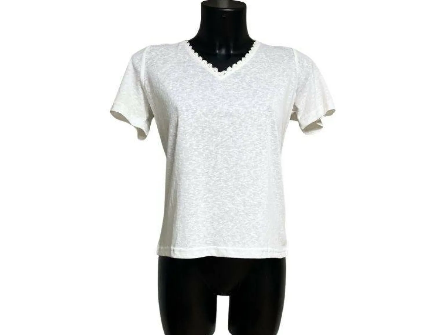 Emma Ella T-Shirt Blanc N2448 T-Shirts Femme