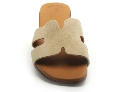 Eva Frutos 3053 Beige Mules et Sabots Plats Femme