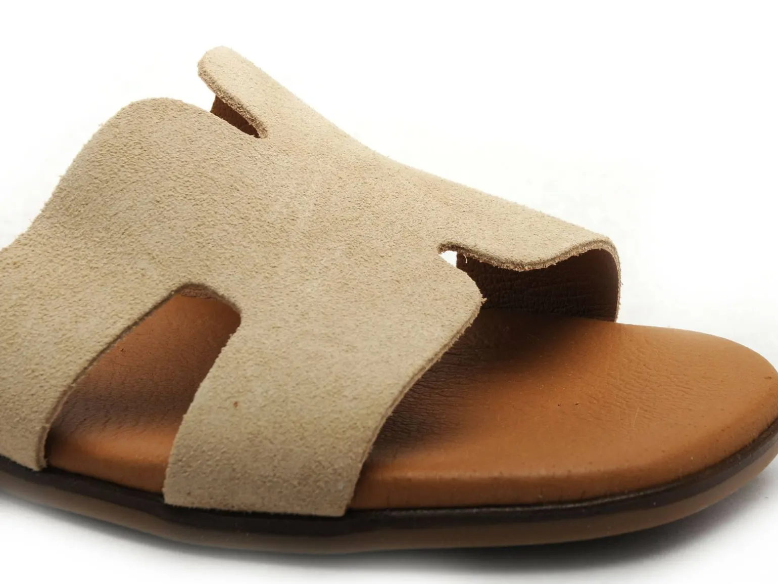 Eva Frutos 3053 Beige Mules et Sabots Plats Femme